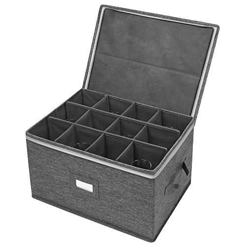 Stemware Storage Cases, Wine Glass Storage Box Containers...
