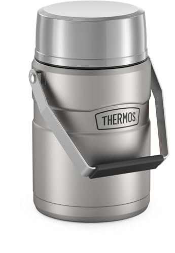 THERMOS Stainless King Vacuum-Insulated Food Jar with 2...