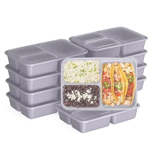 Bentgo Prep 3-Compartment Meal Prep Containers with Lids