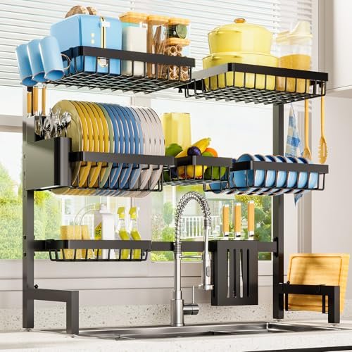 Sakugi Dish Drying Rack Over The Sink, Kitchen Counter