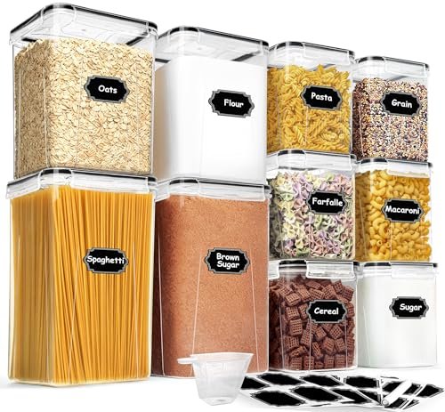 Flour Sugar Storage Containers, 10 Pack Large Airtight...