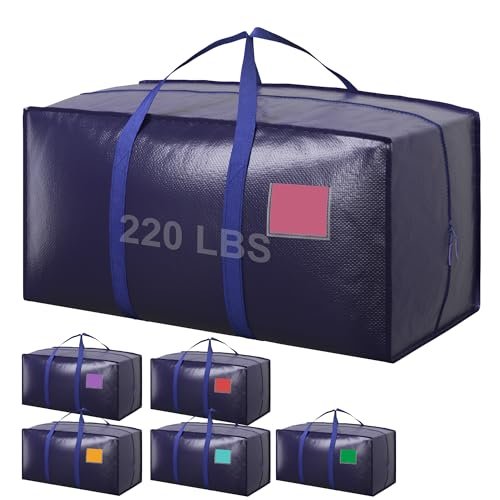 RMOHRO 6 Pack Moving Bags Heavy Duty Waterproof Storage...