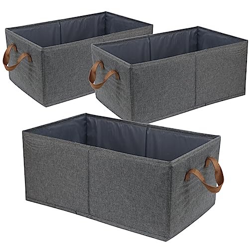 Fordonral Pack of 3 Large Capacity Storage Bins Closet...