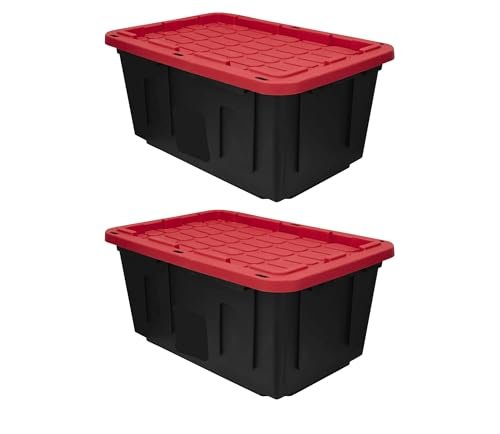 Large Storage Bin (2-Pack) 27 Gallon Plastic Totes