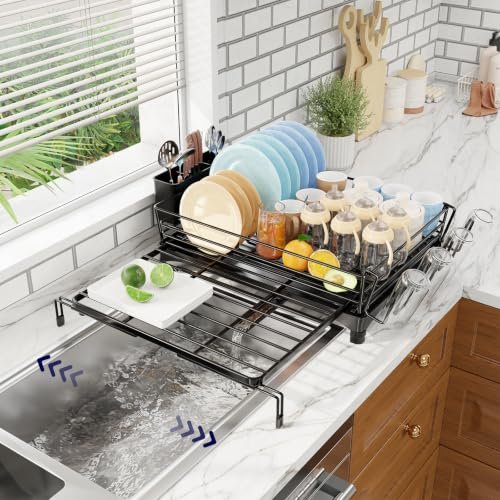 Simple Trending Dish Drying Rack - Expandable for Kitchen...