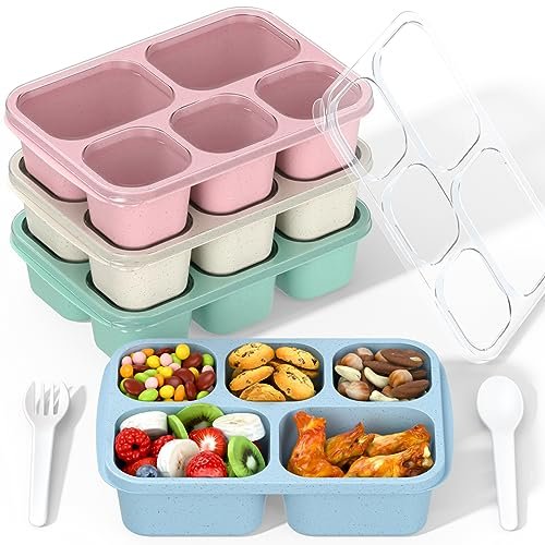 Bento Box Adult Lunch Box - 4 Pack Meal Prep