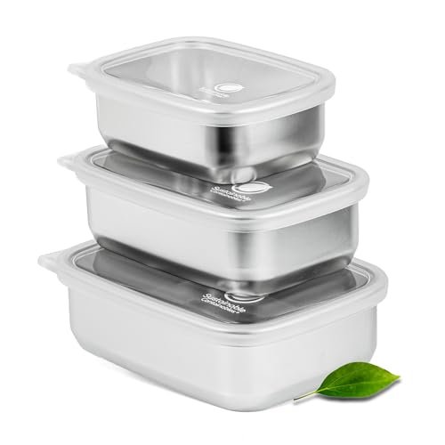 Sustainable Containables Stainless Steel Food Storage...