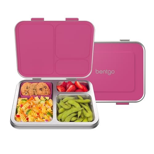 Bentgo Kids Stainless Steel Leak-Resistant Lunch Box, 3...
