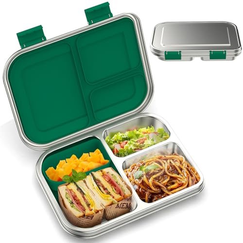 BOSEDSANG Stainless Steel Kids Leak-Resistant Bento Lunch...