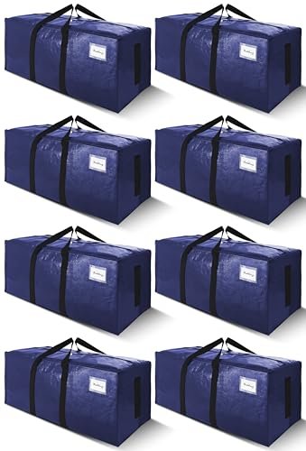 SWEET DOLPHIN 8 Pack 200LB Heavy-Duty Moving Bags.