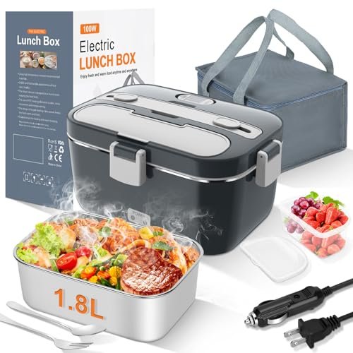 DUPASU Electric Lunch Box Food Warmer, 1.8L for Adults