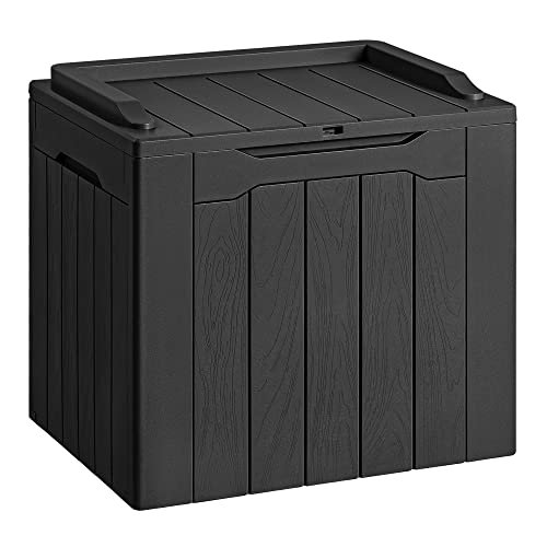 Devoko 30 Gallon Resin Deck Box Waterproof Outdoor Storage.