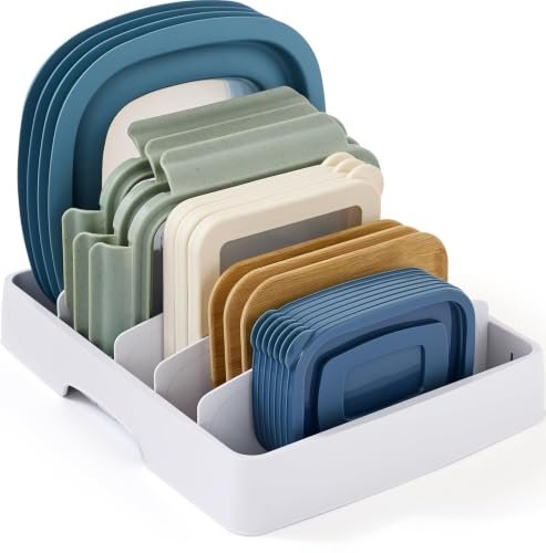 YouCopia StoraLid Food Container Lid Organizer for cabinet...