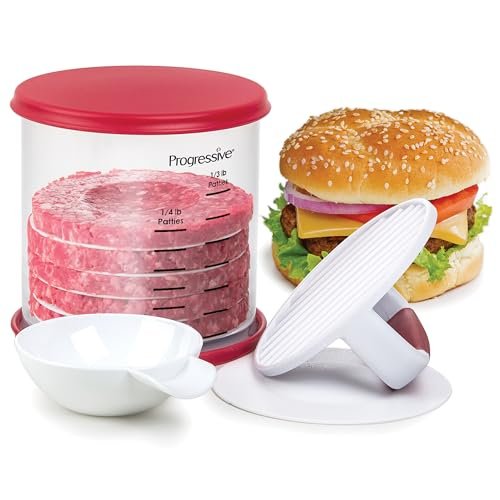 PrepWorks Perfect Burger Press Set – Press and Store...