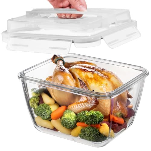 Razab 17 Cups / 132 Oz / Large Glass Food