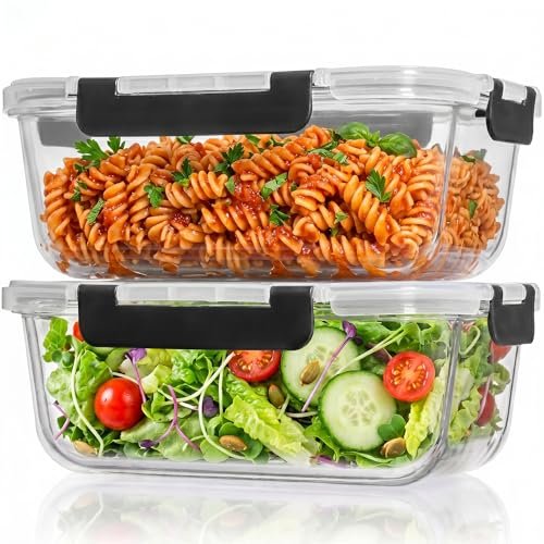 Razab 2 Pcs 1860ml / 63 Oz Large Glass Food