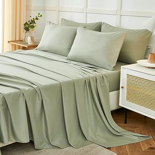 ILAVANDE Queen Sheets Set 6 Piece,Hotel Luxury Super Soft...