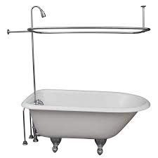 My PlumbingStuff R2200A Clawfoot Tub Shower Faucet Combo Set