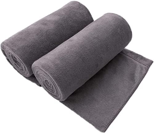 JML Bath Sheet Towels Set of 2, extra large grey.