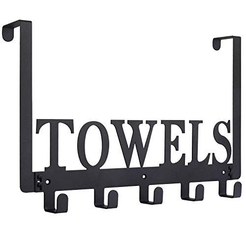 Kuhome Over The Door Hooks, Towel Holder for Bathroom and
