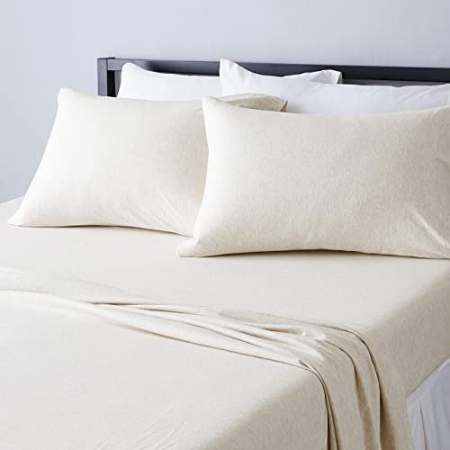Amazon Basics 4 Piece Bed Sheets Set, 100% Cotton.