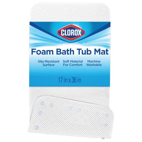 Clorox by Duck Cushioned Foam Bath Mat for Tubs