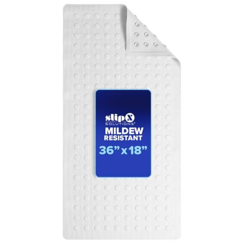SlipX Solutions Anti Mold Rubber Non Slip Bathtub Mat.