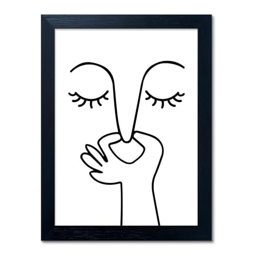 Black and White Bathroom Wall Decor Bad Smell Humor Print