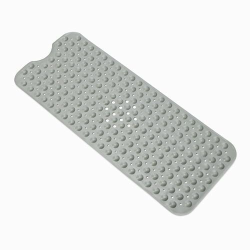 Amazon Basics Non-Slip Bath Mat with Suction Cups.