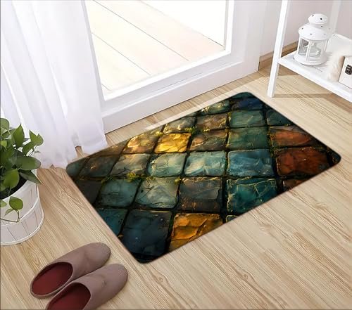 WODEJIA Memory Foam Bath Mat Flannel Absorbing Water Rug