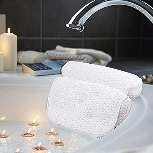 AmazeFan Bath Pillow, Bathtub Spa Pillow with 4D Air Mesh.