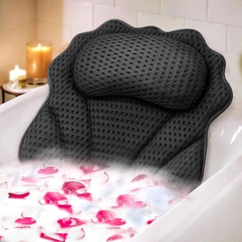 Bath Pillow RUVINCE Ergonomic Luxury Bathtub Pillow with...