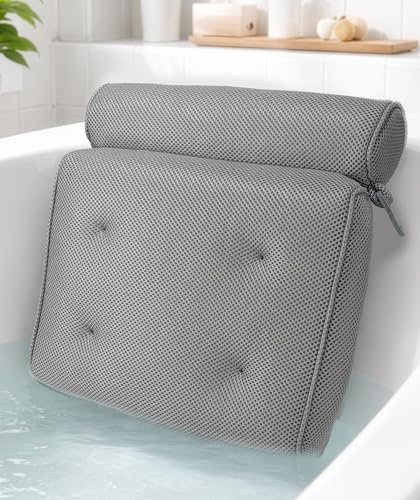 Everlasting Comfort Luxury Bath Pillow for Tub – Quick-Dry...