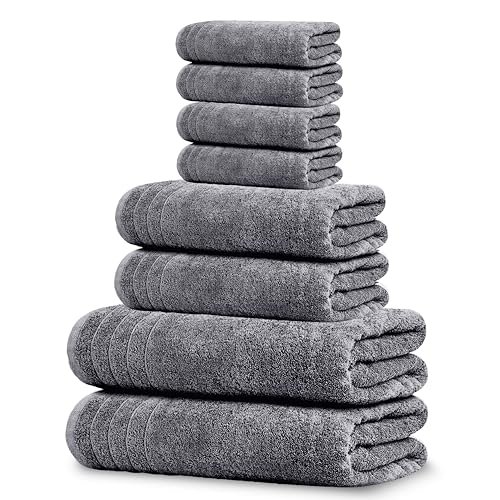 Tens Towels 8 Piece Towel Set, 2 XL Bath.