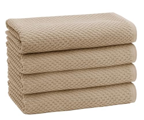 COTTON CRAFT Euro Spa Waffle Weave Bath Towels Set