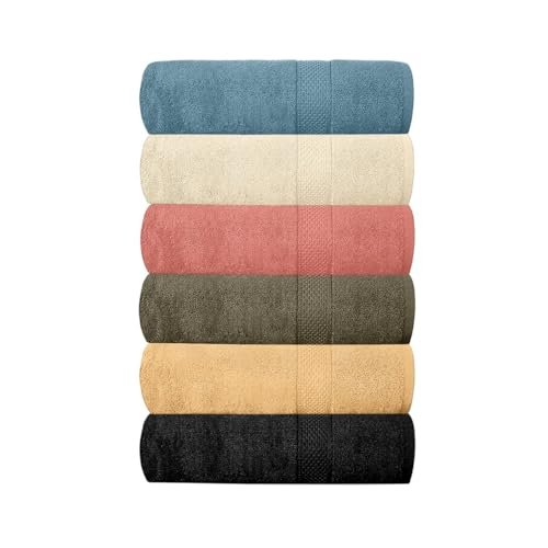 QUBA LINEN Hotel & Spa 100% Cotton Bath Towels Pack.