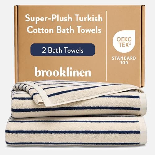 Brooklinen 100% Turkish Cotton Bath Towels Spa-Quality Set 2