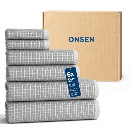 ONSEN Sculpted Terry Towel Set - Grey Fog