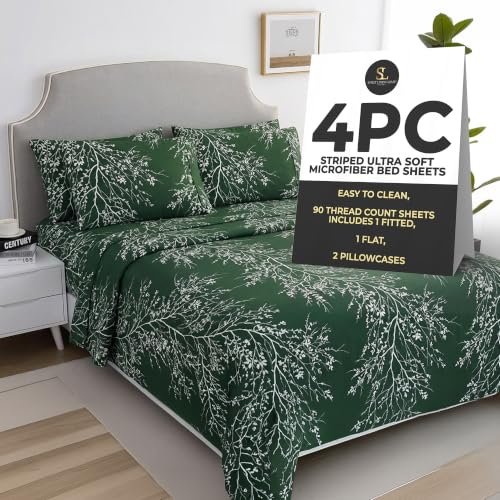 Spirit Linen Home 4-Piece Elegant Soft Bed Sheet Set King