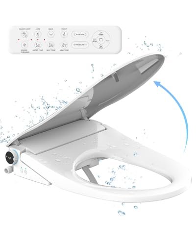 iliD Heated Bidet Toilet Seat with Remote, Auto Open Lid.