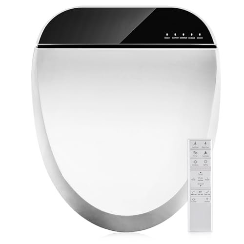 Combier Electric Heated Bidet Toilet Seat Round, Wash & Dry