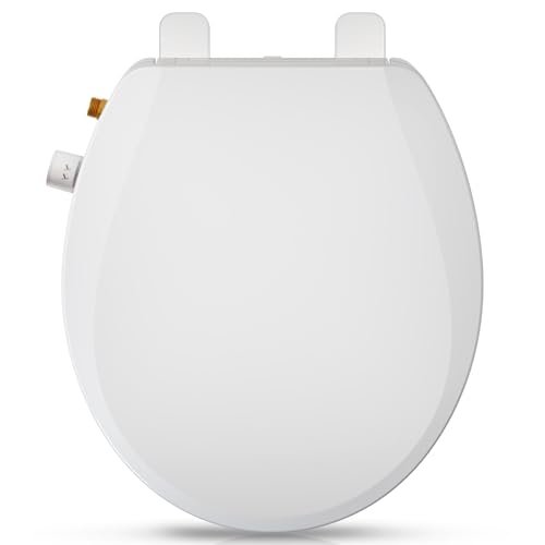 Clirass Round Bidet Toilet Seat with Quiet-Close,...