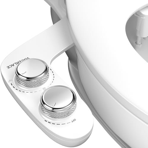 WATERLACE Ultra-Slim Bidet Attachment for Toilet - Dual...