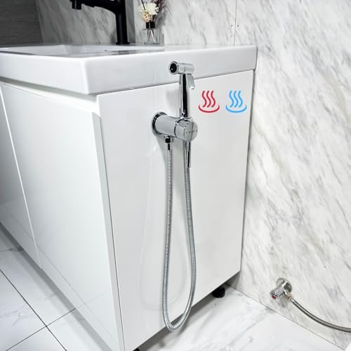Handheld Bidet Sprayer for Toilet Warm Water Mounted Chrome