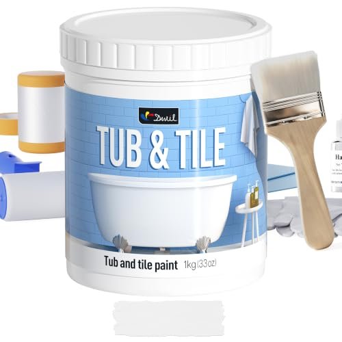 DWIL Tub Paint Tile Refinishing Kit 33oz with Tools...
