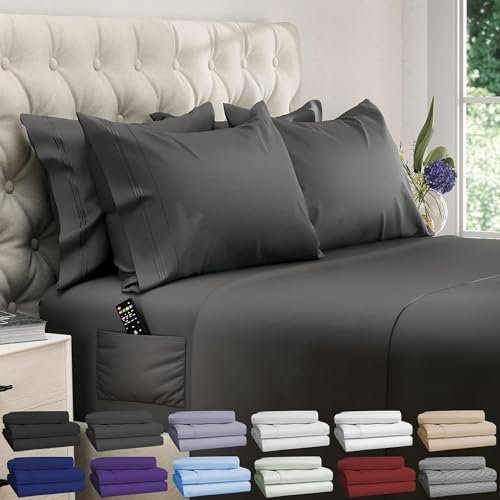 DREAMCARE King Size Sheets Set - 6 pcs breathable cooling