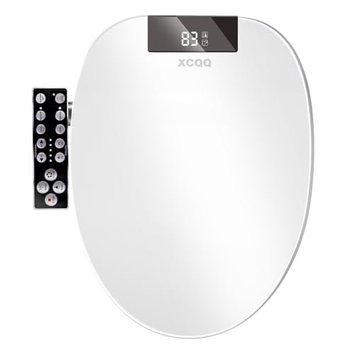 XCQQ Electric Heated Bidet Toilet Seat, Elongated, S9BL