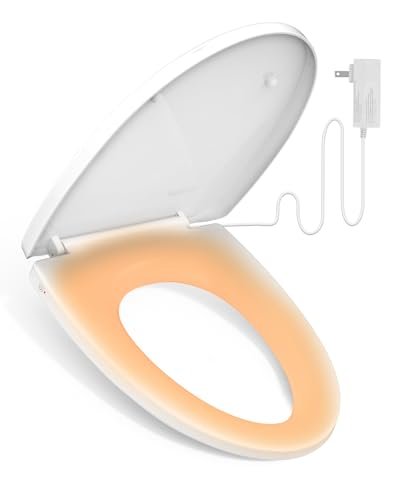 iliD Heated Toilet Seat with Night Light, Elongated,...