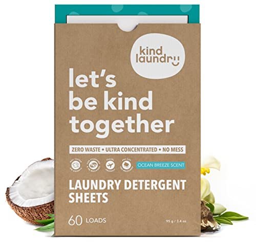 Kind Laundry Detergent Sheets, Ocean Breeze Scent,...