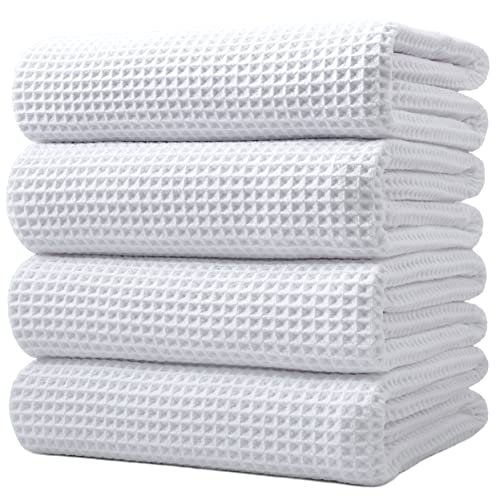 POLYTE 430 GSM Poly Blend Microfiber Quick Dry Waffle Bath